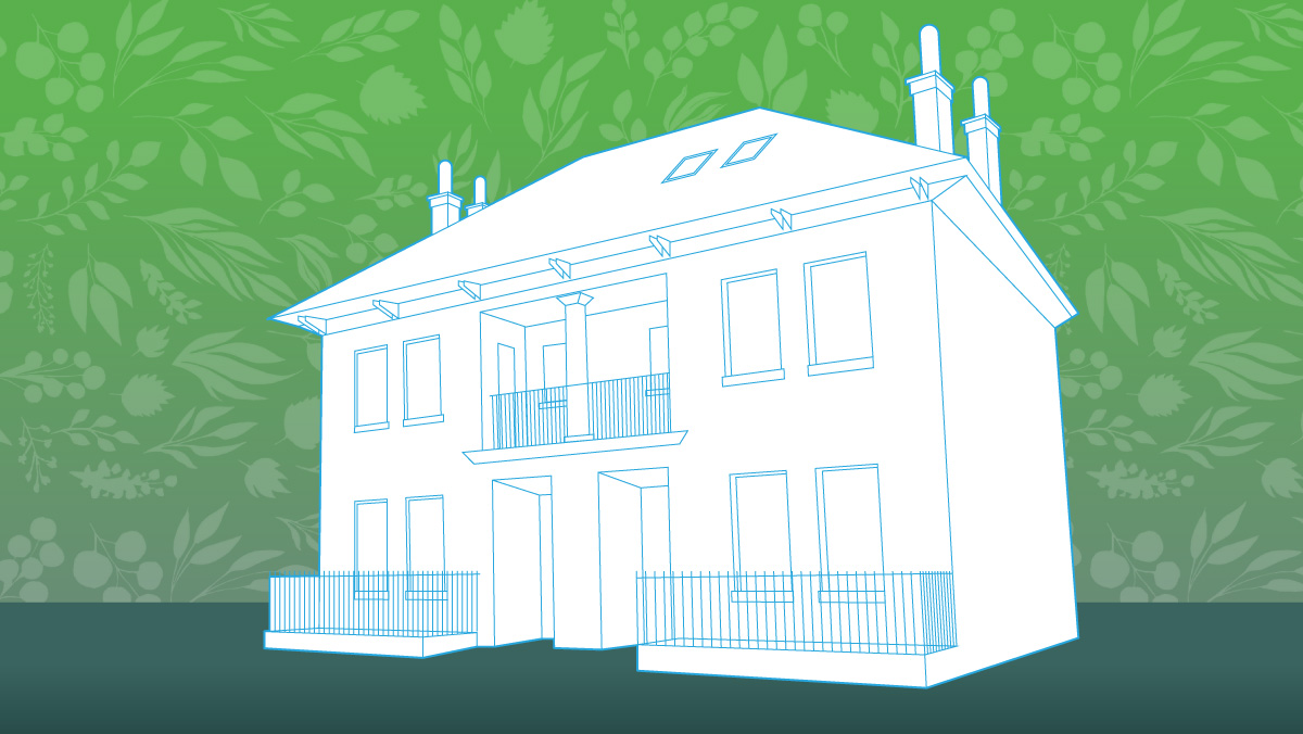 house illustration